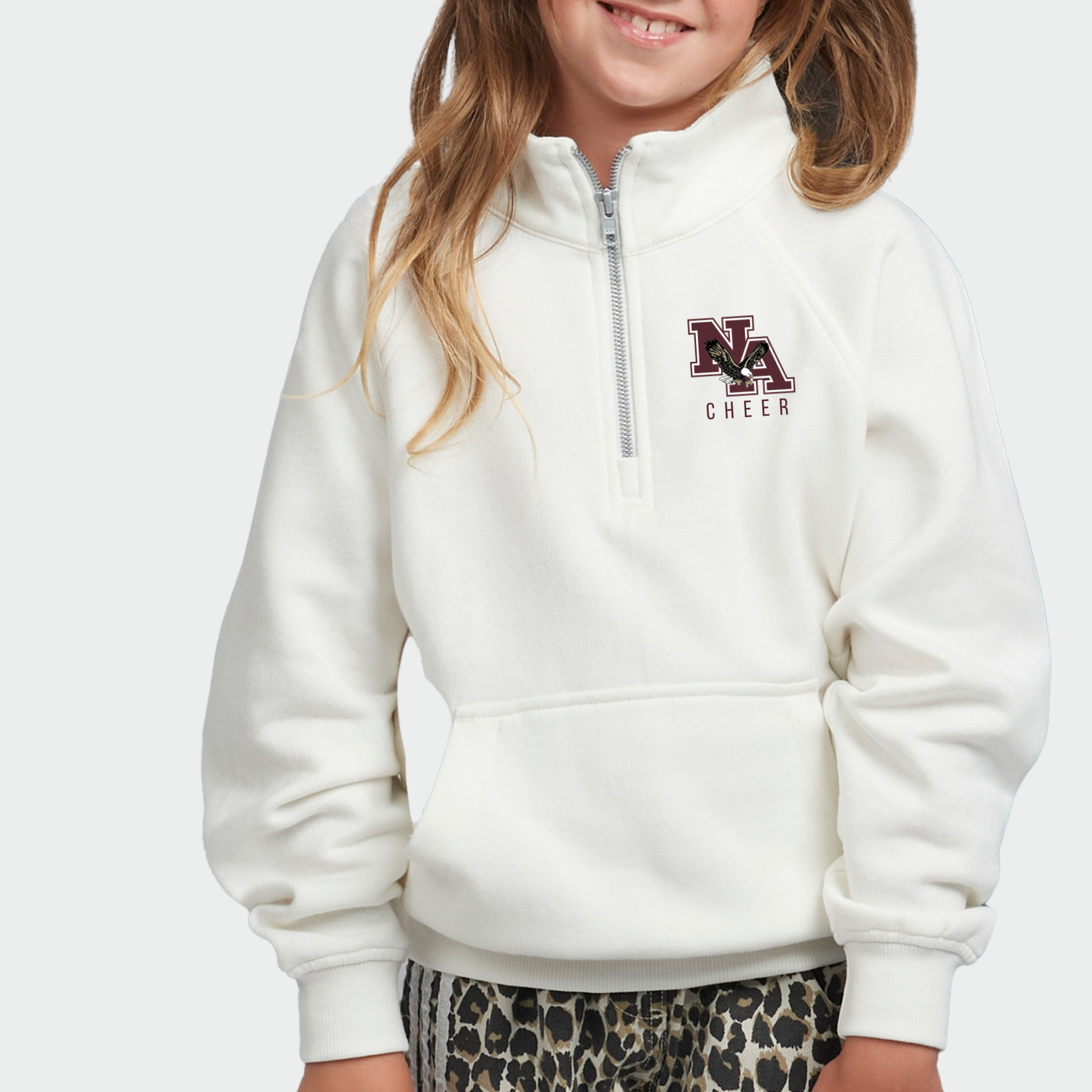 NAYCheer: Classic NA Boxy Half Zip Fleece