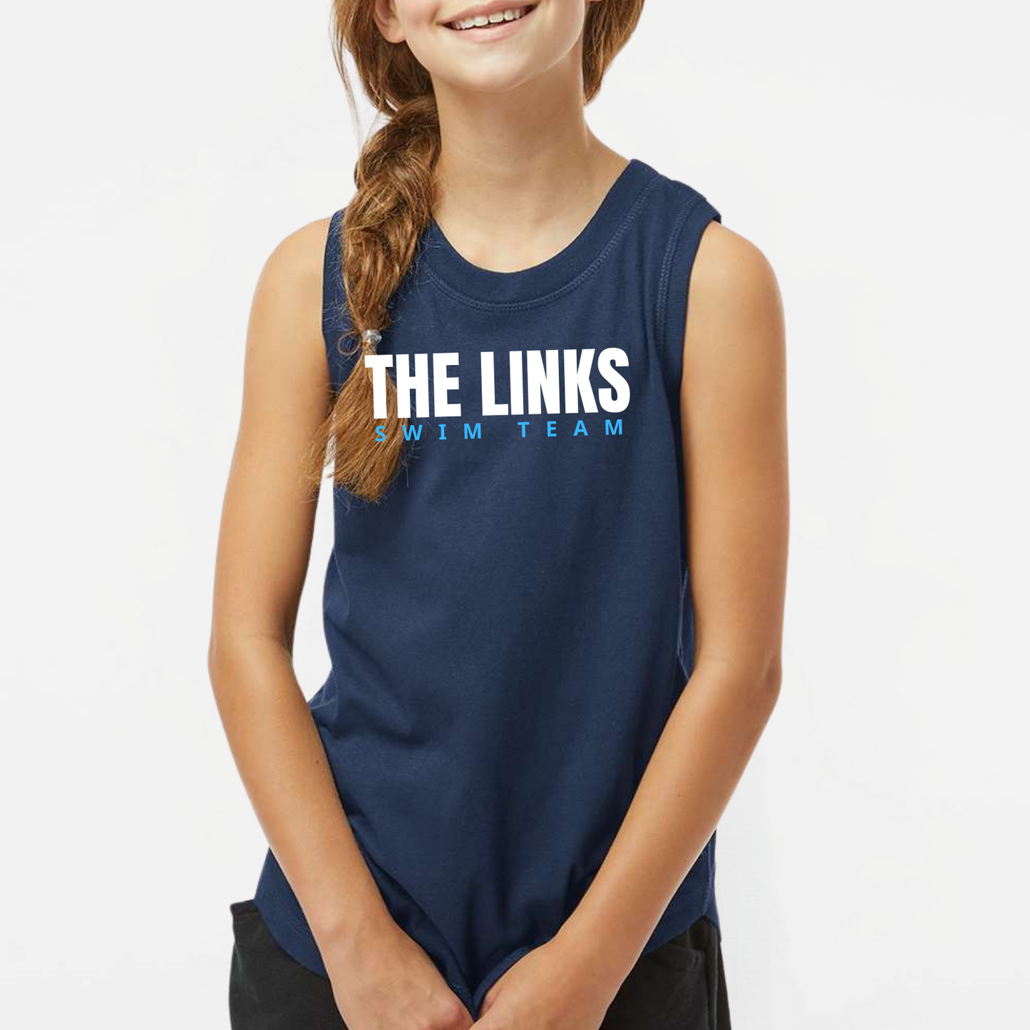 LINKSWIM: Women's & Girls Muscle Tank Top