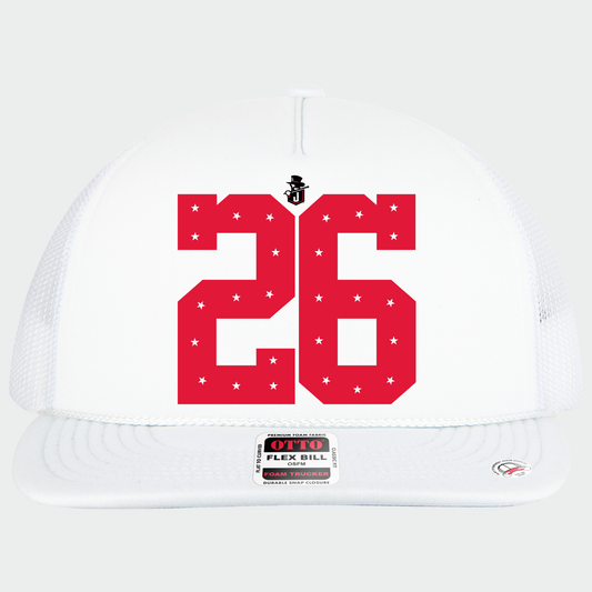 JYAA: Johnnies *custom* Star Number Flex-Bill Trucker Hat