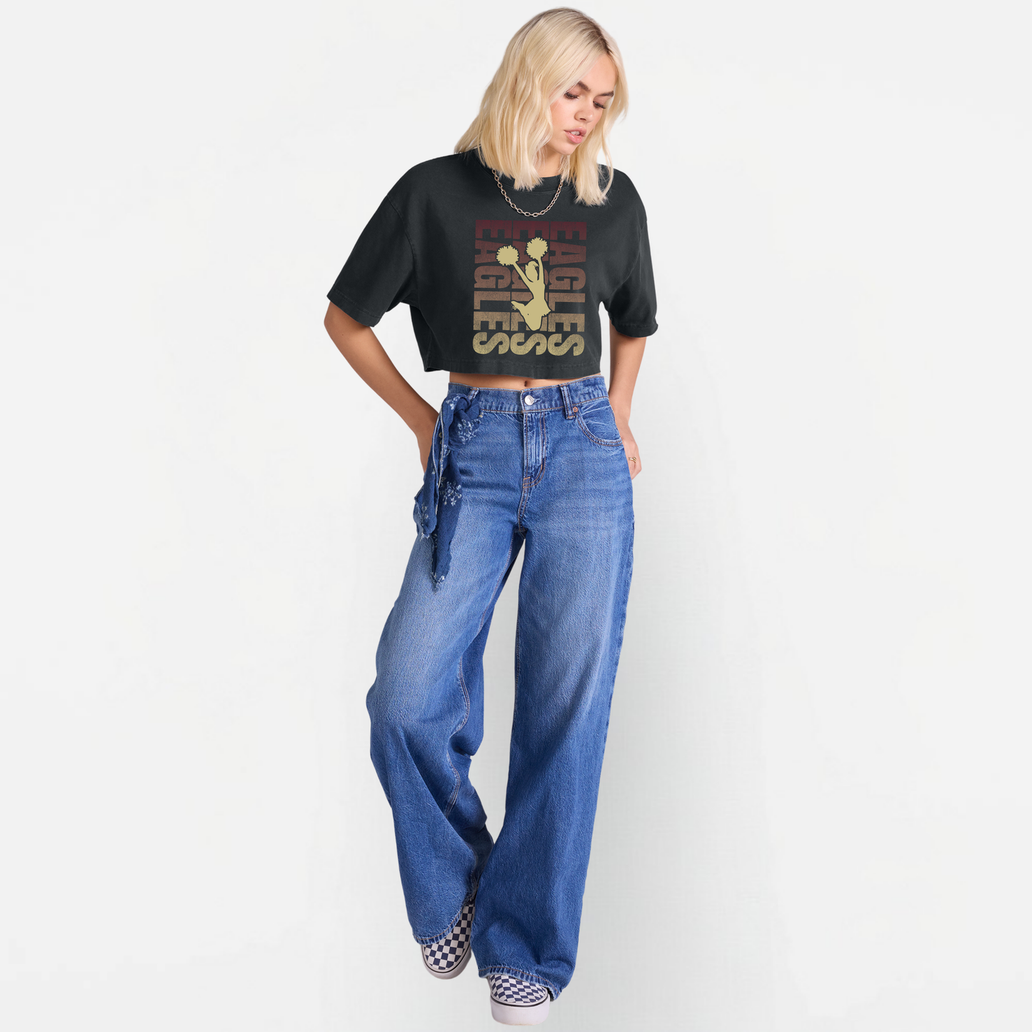 NAYCheer: Women's Garment-Dyed Cropped Tee