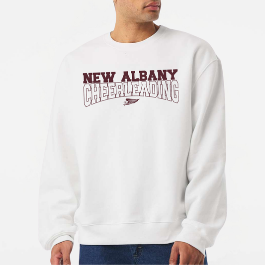 NAYCHEER: New Albany Cheerleading Heavyweight Crew Sweatshirt