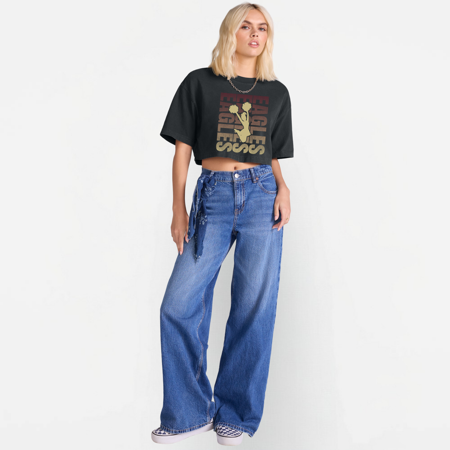 NAYCheer: Women's Garment-Dyed Cropped Tee