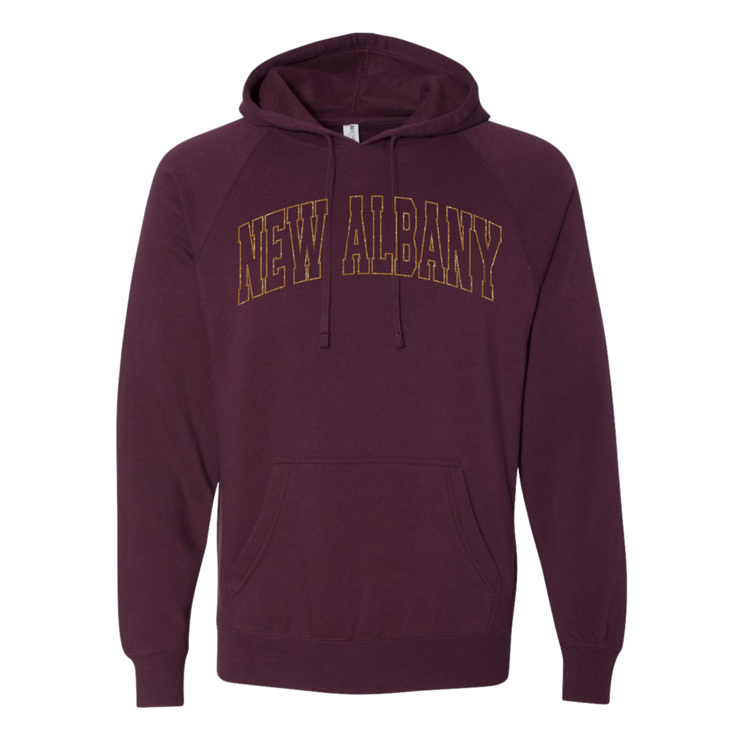 Yearbook: New Albany Glitter Printed Special Blend Hooded Sweatshirt