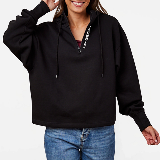 JYAA: Johnnies Women's Quarter-Zip Hooded Sweatshirt