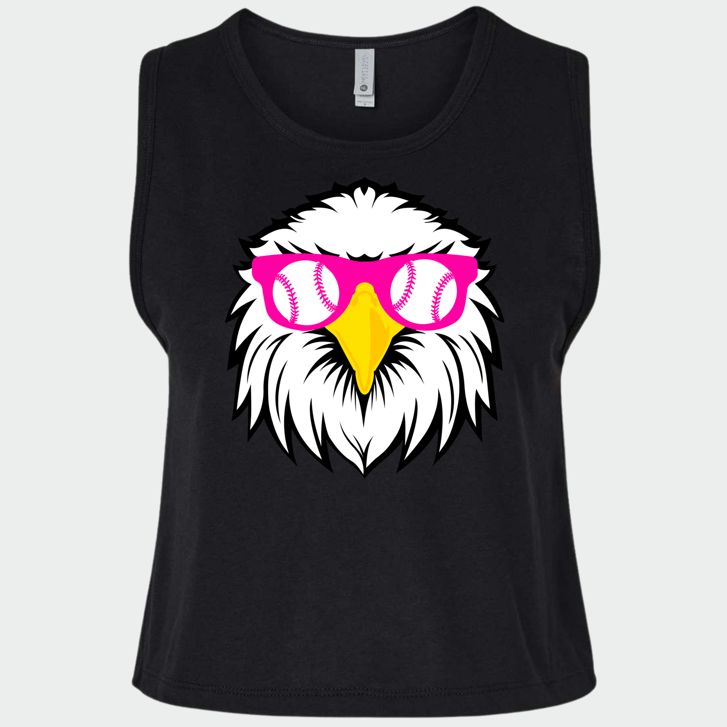 NA11UG: Party Eagle Women's Festival Crop Tank Top
