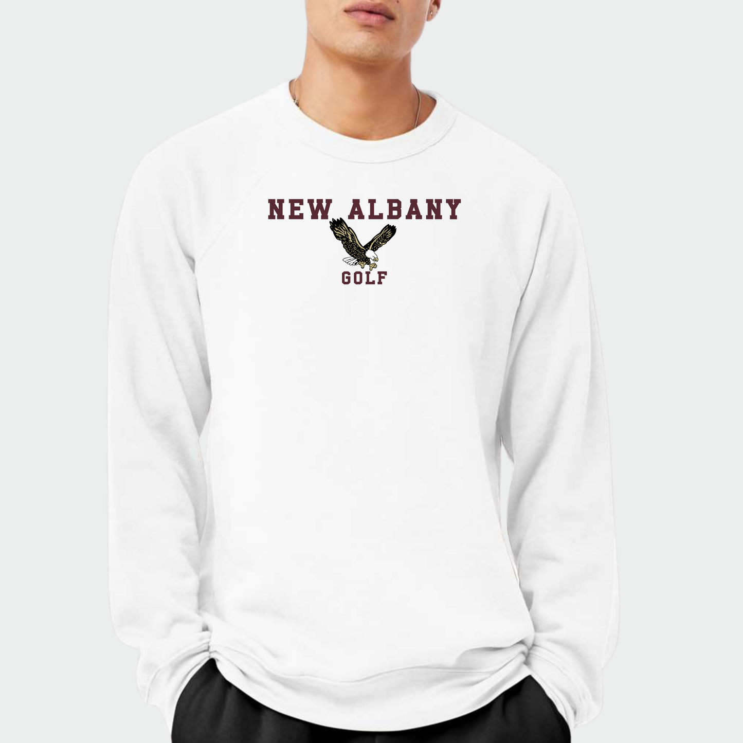 NAGolf: Sponge Fleece Raglan Crew Sweatshirt