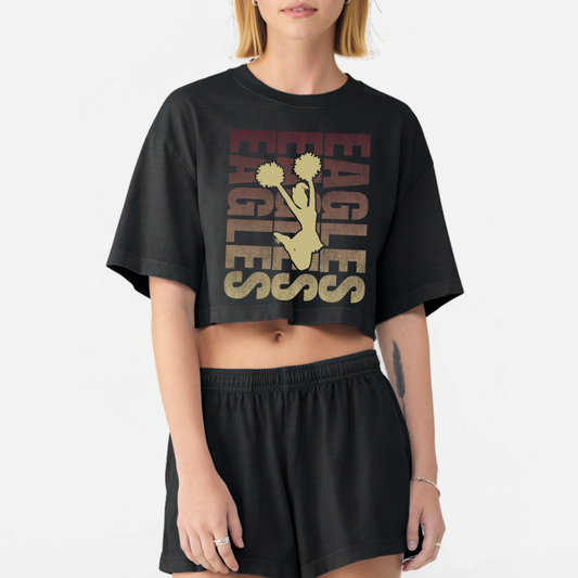 NAYCheer: Women's Garment-Dyed Cropped Tee