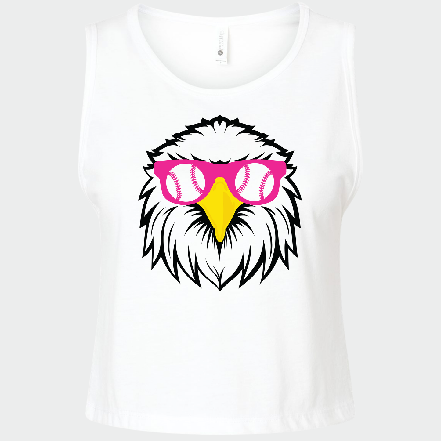 NA11UG: Party Eagle Women's Festival Crop Tank Top