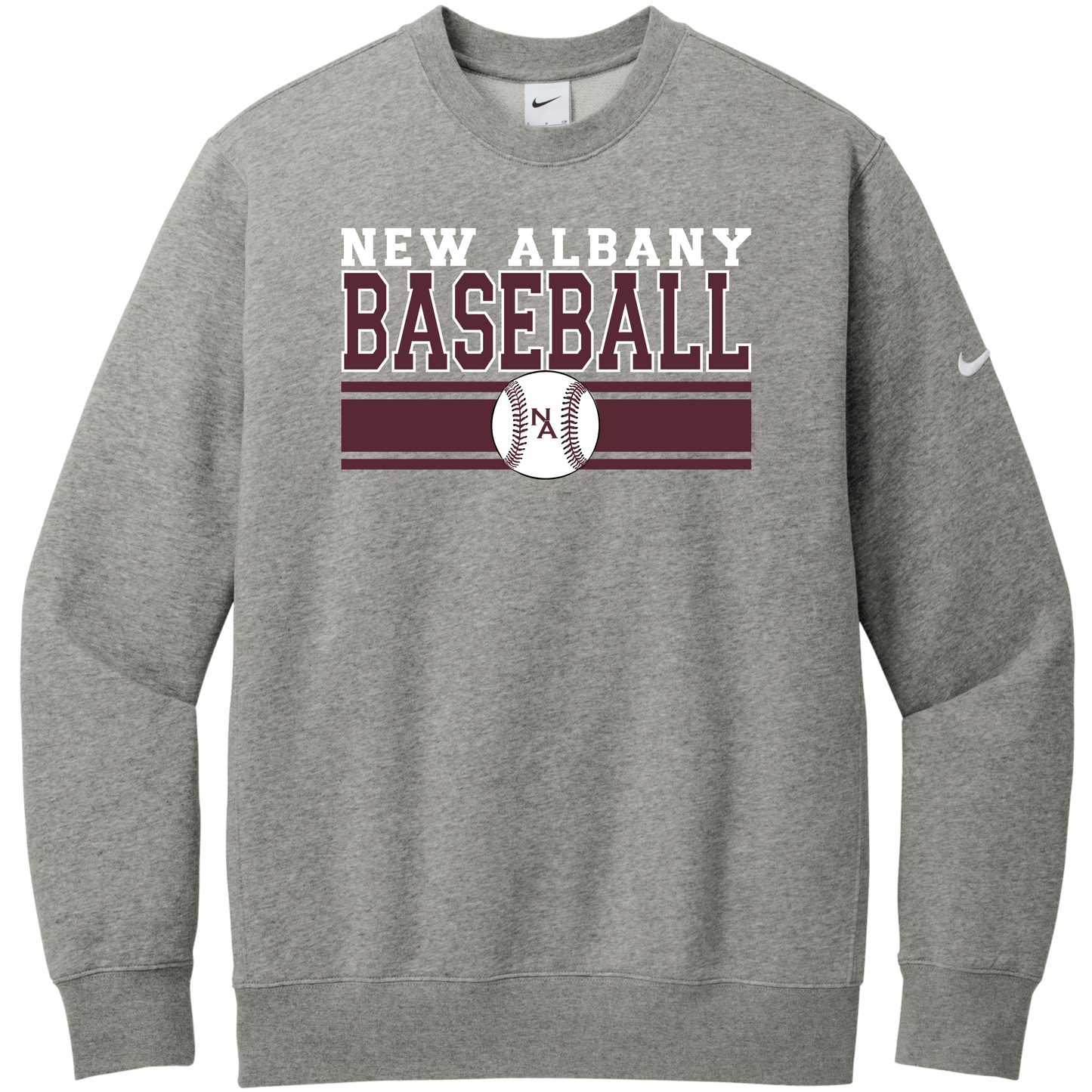 NA Travel Baseball: Nike Club Fleece Crew Sweatshirt