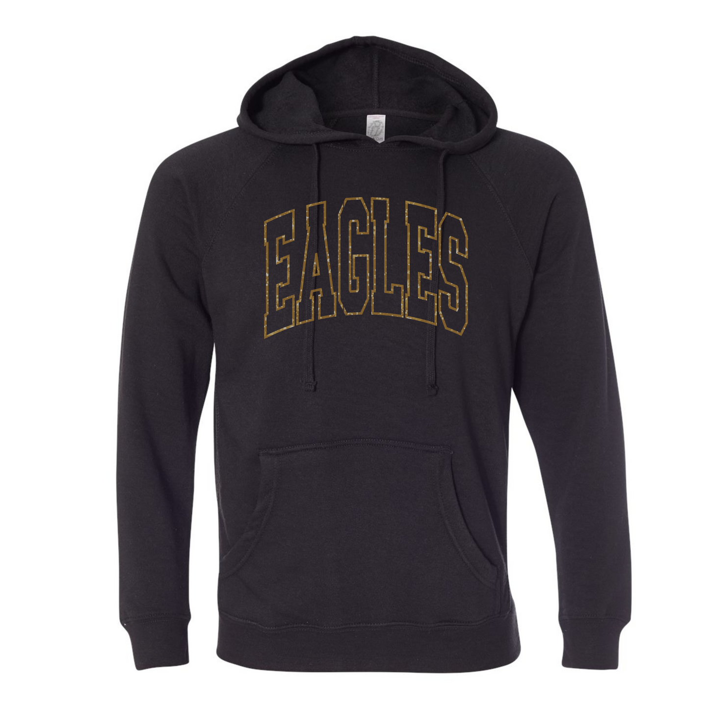 Yearbook: Eagles Glitter Printed Special Blend Hooded Sweatshirt