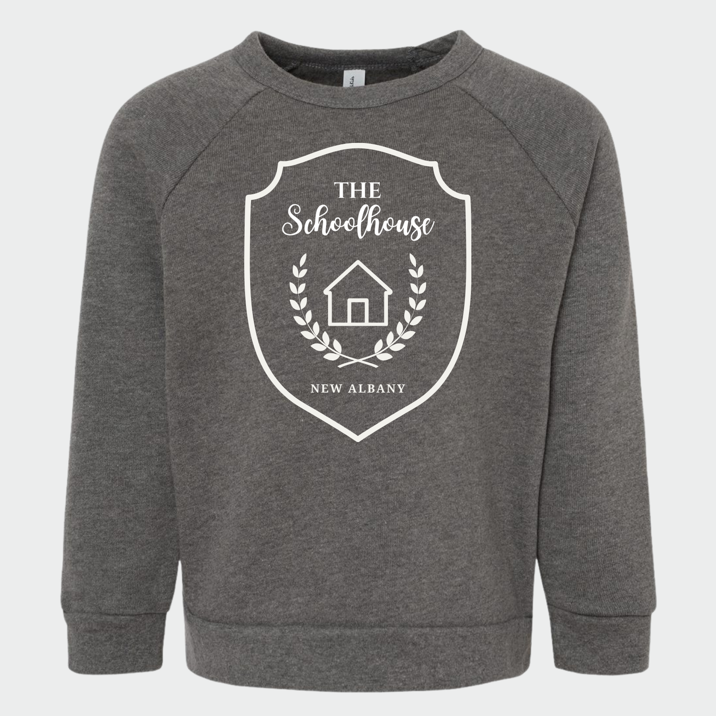 The Schoolhouse: Little Logo Sponge Fleece Raglan Crew Sweatshirt