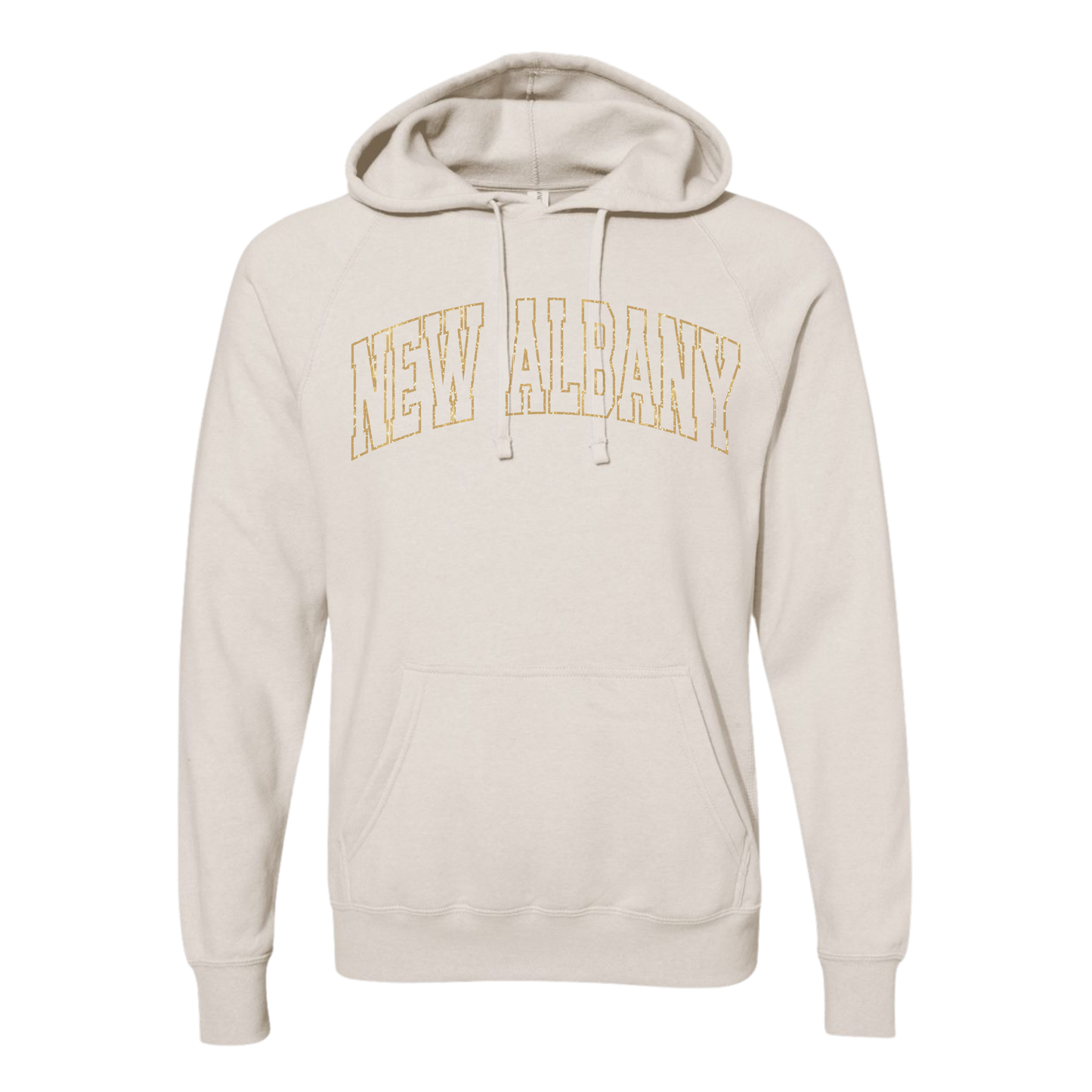Yearbook: New Albany Glitter Printed Special Blend Hooded Sweatshirt