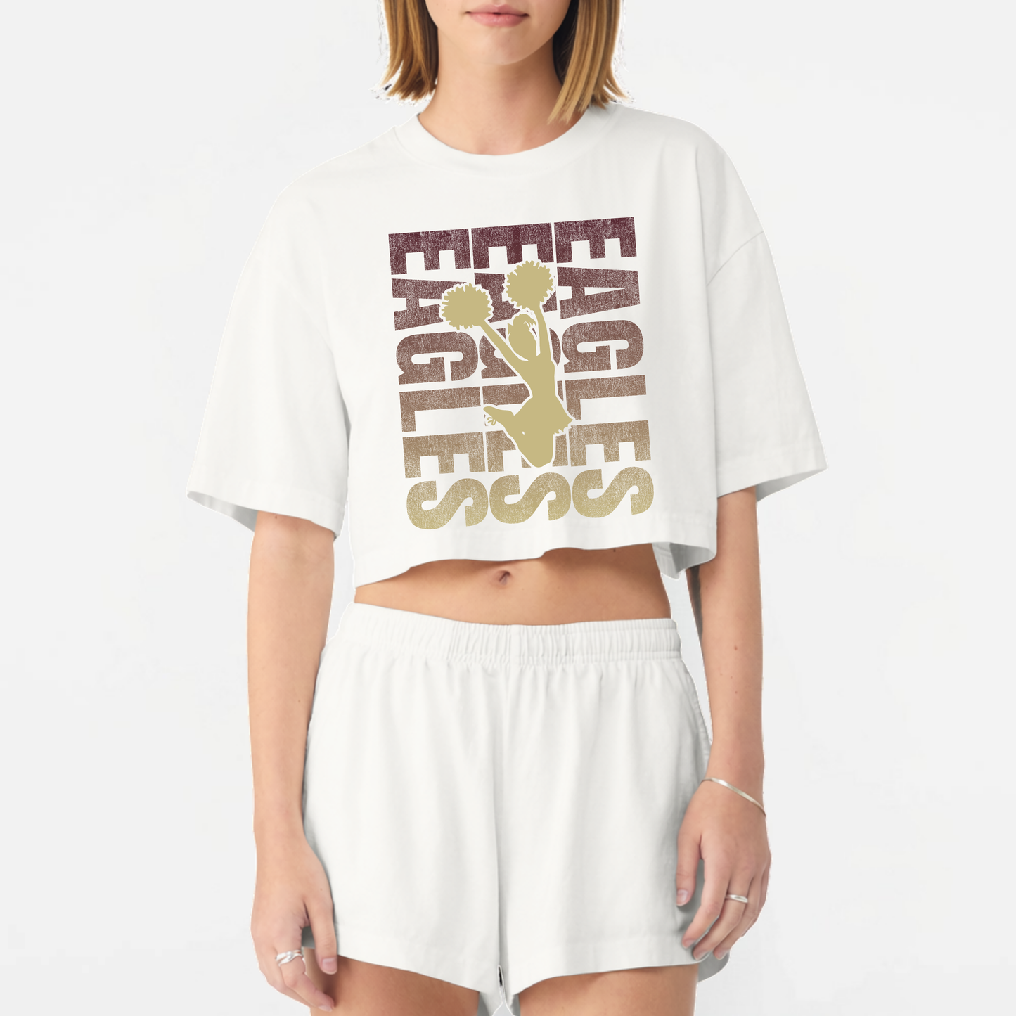 NAYCheer: Women's Garment-Dyed Cropped Tee
