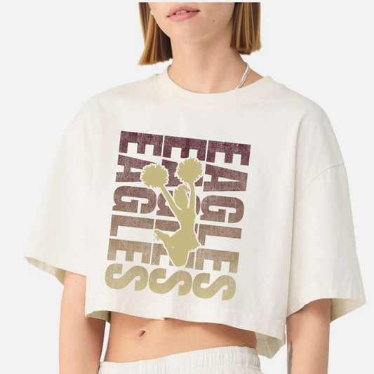 NAYCheer: Women's Garment-Dyed Cropped Tee