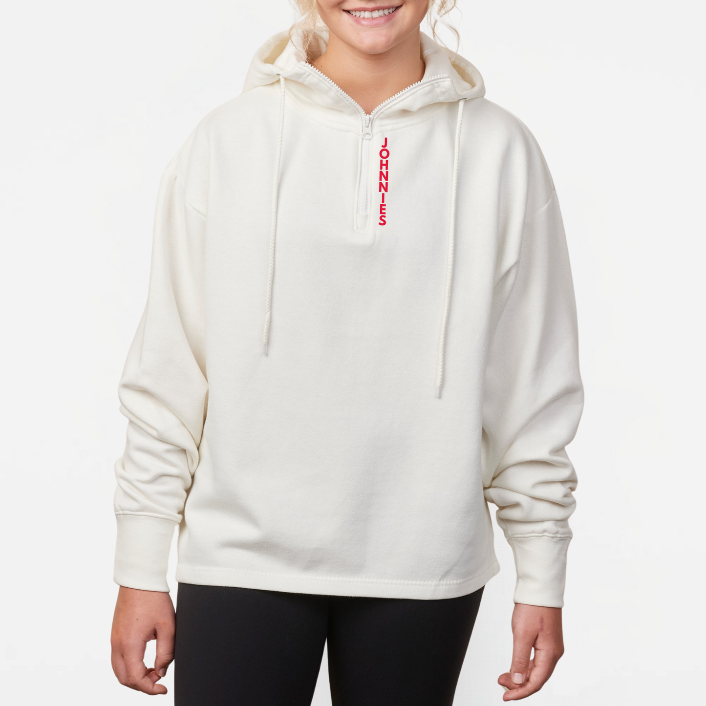 JYAA: Johnnies Women's Quarter-Zip Hooded Sweatshirt