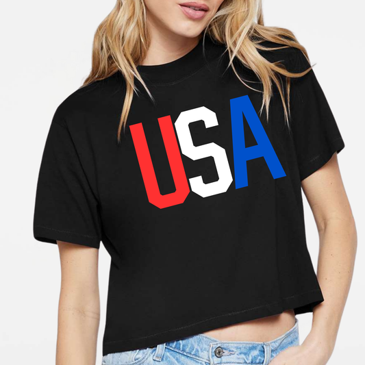 PATRIOTIC: USA Women's Boxy T-Shirt