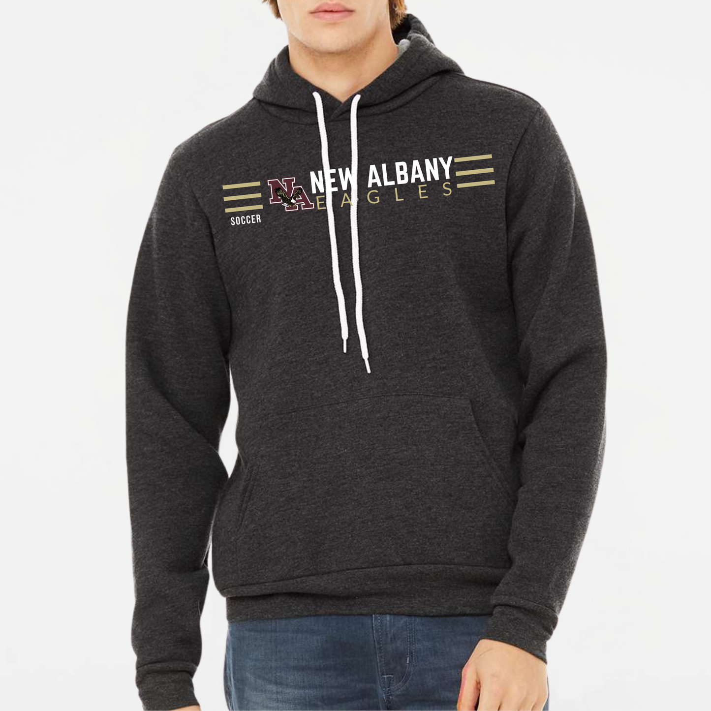 NAGS: New Albany Soccer, Sponge Fleece Hooded Sweatshirt
