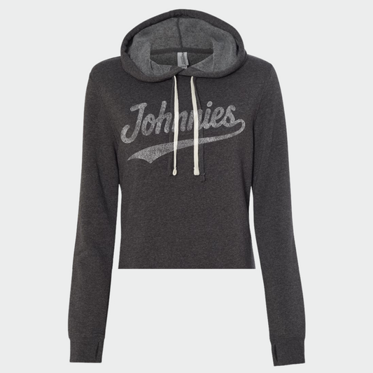 Johnnies Cropped Women's Hooded Fleece