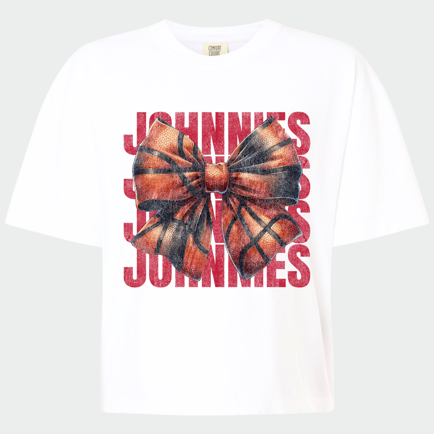 JYAA: Johnnies Basketball Bow *distressed* Women's T-Shirt