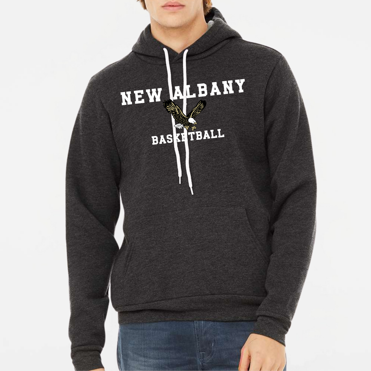 NAGTB: New Albany Basketball, Sponge Fleece Hooded Sweatshirt