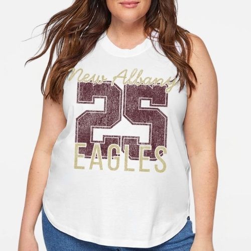 Number Shop: New Albany Eagles Number Women's & Girls Muscle Tank Top *personalized*