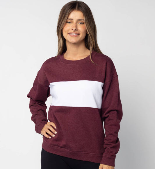 Color Block Crew Sweatshirt