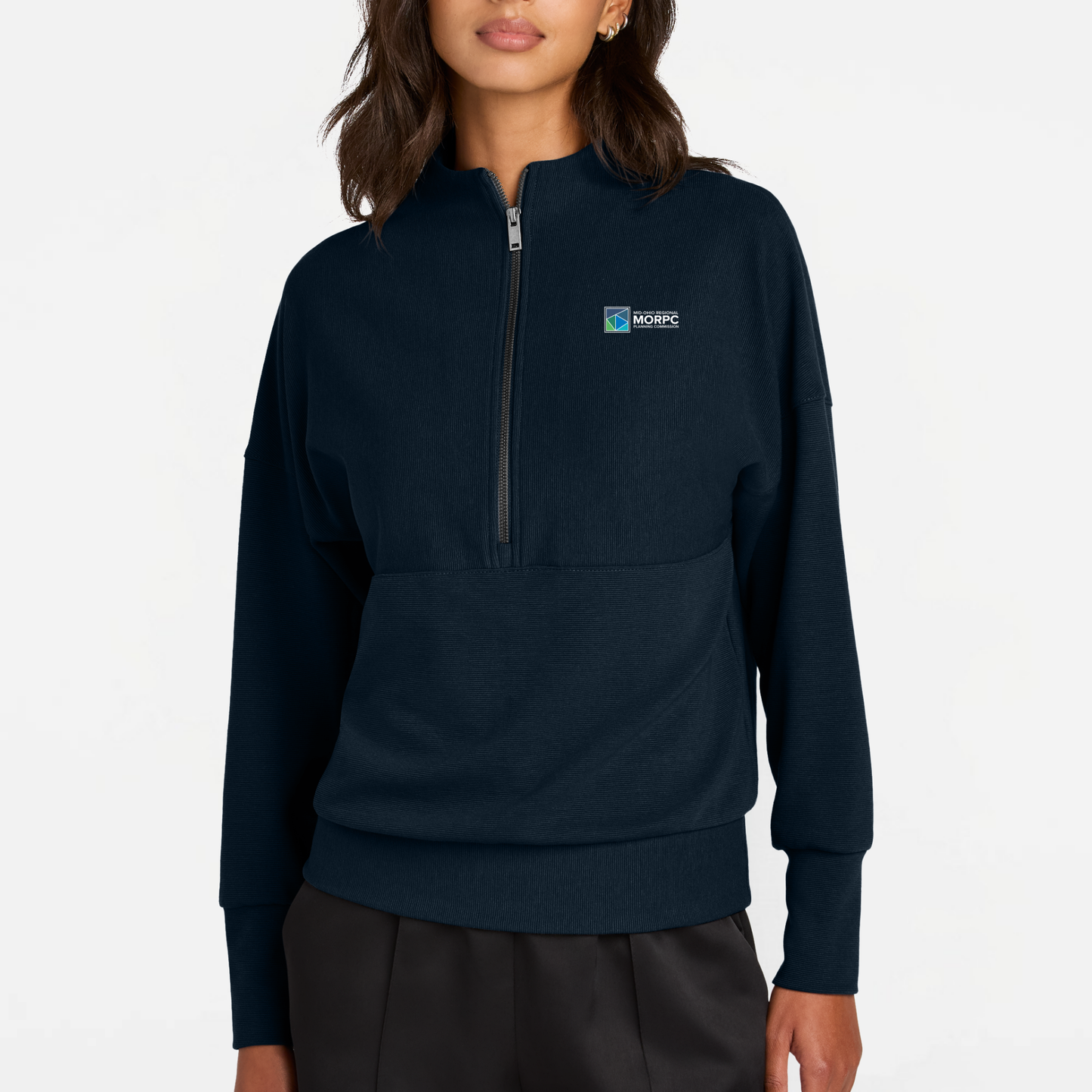 MORPC: Women's Textured Quarter Zip Pullover