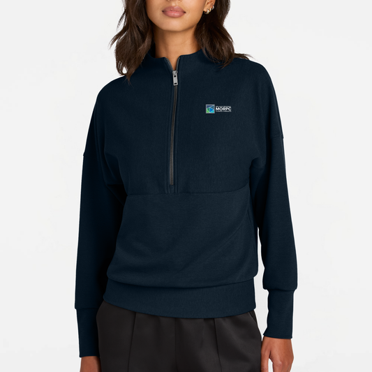 MORPC: Women's Textured Quarter Zip Pullover