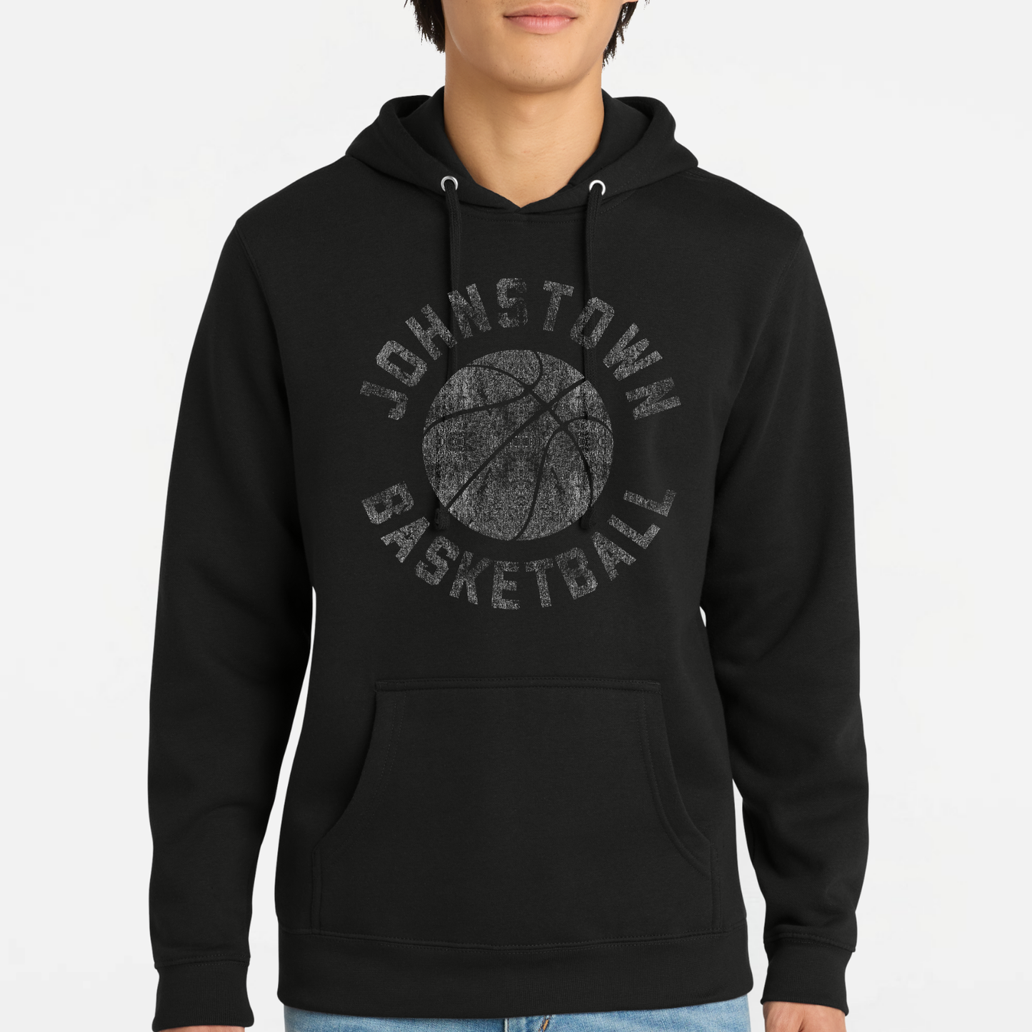 JYAA: Johnstown Basketball *distressed graphic* Hooded Sweatshirt