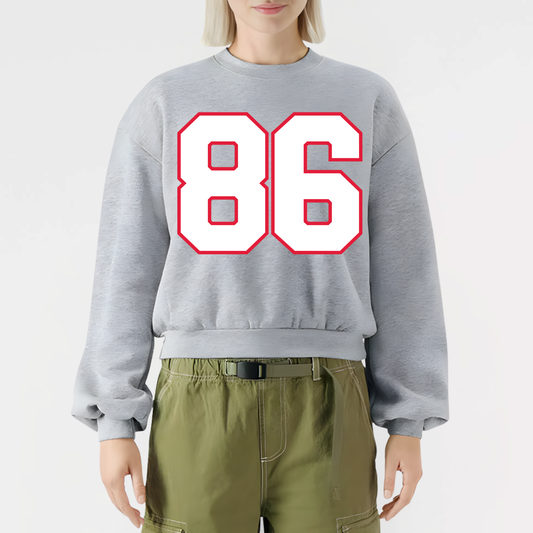 JYAA: Lucky Number Women's Reflex Fleece Crew Sweatshirt