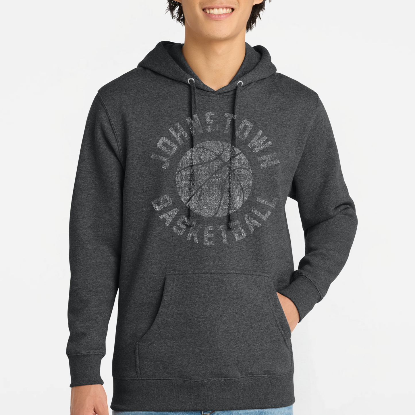JYAA: Johnstown Basketball *distressed graphic* Hooded Sweatshirt