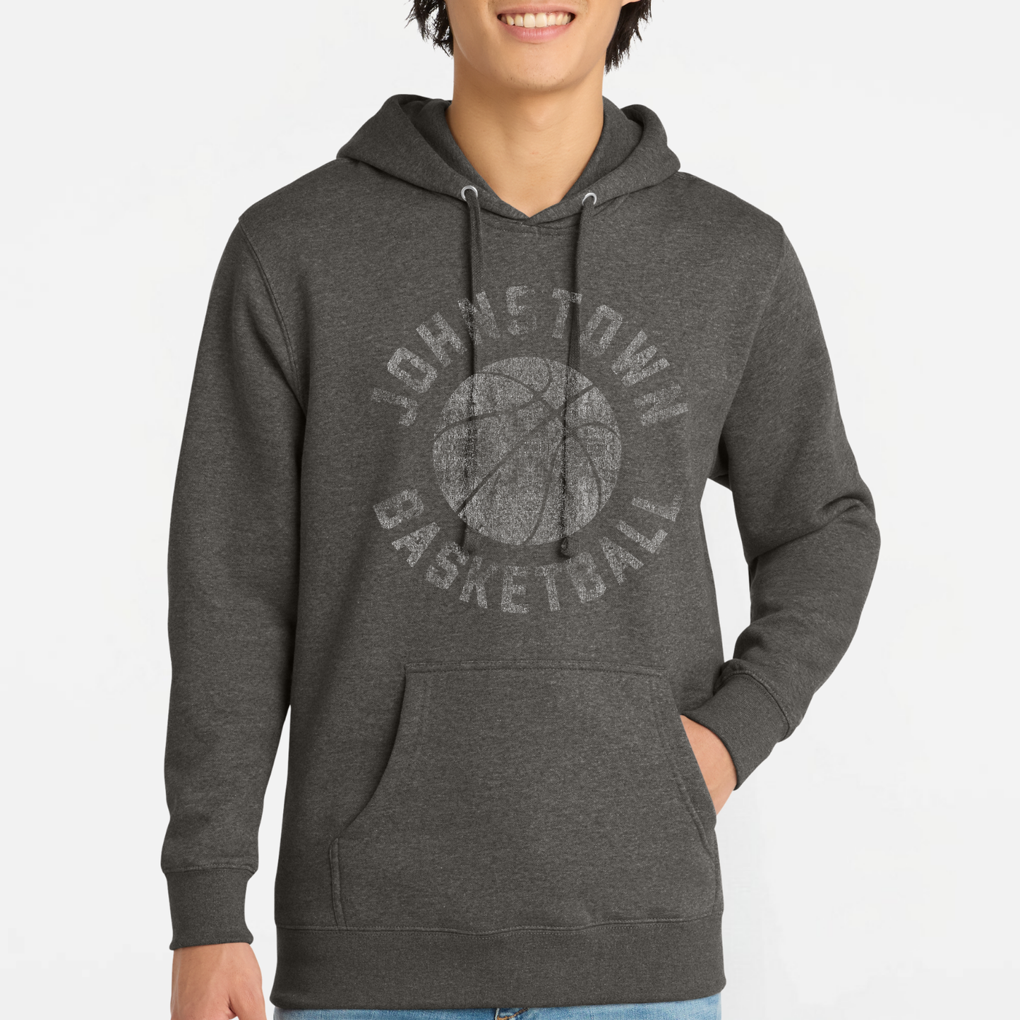 JYAA: Johnstown Basketball *distressed graphic* Hooded Sweatshirt