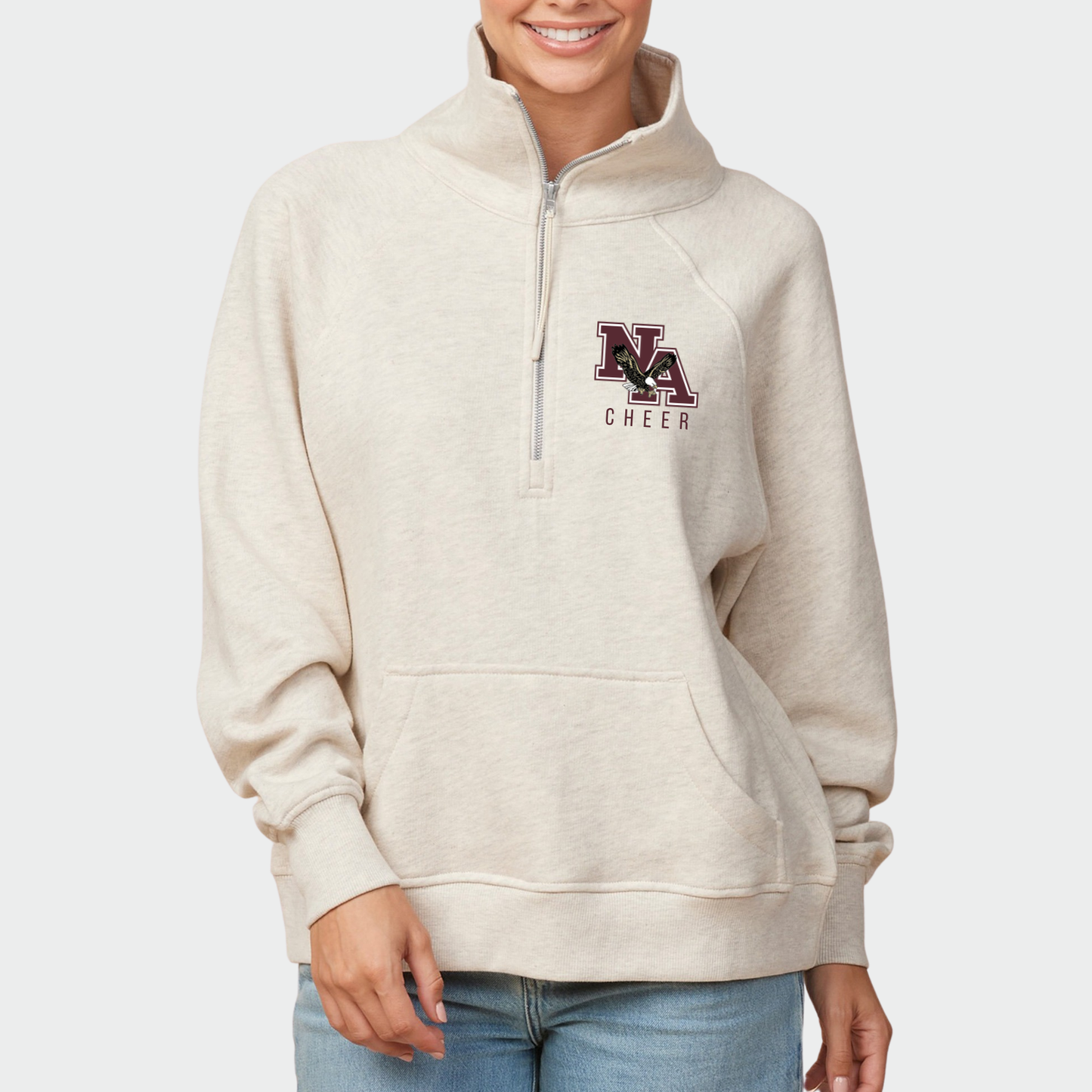 NAYCheer: Classic NA Boxy Half Zip Fleece