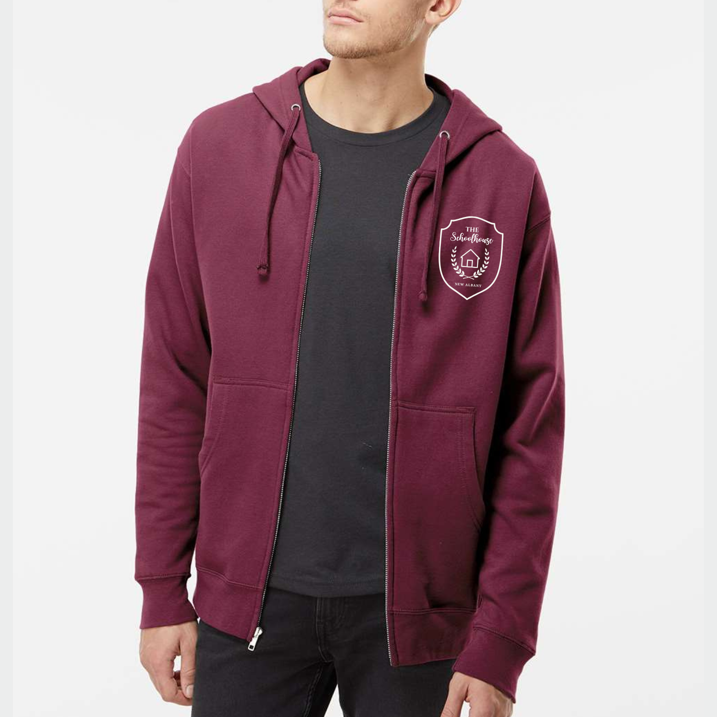 The Schoolhouse Logo Full Zip Sweatshirt