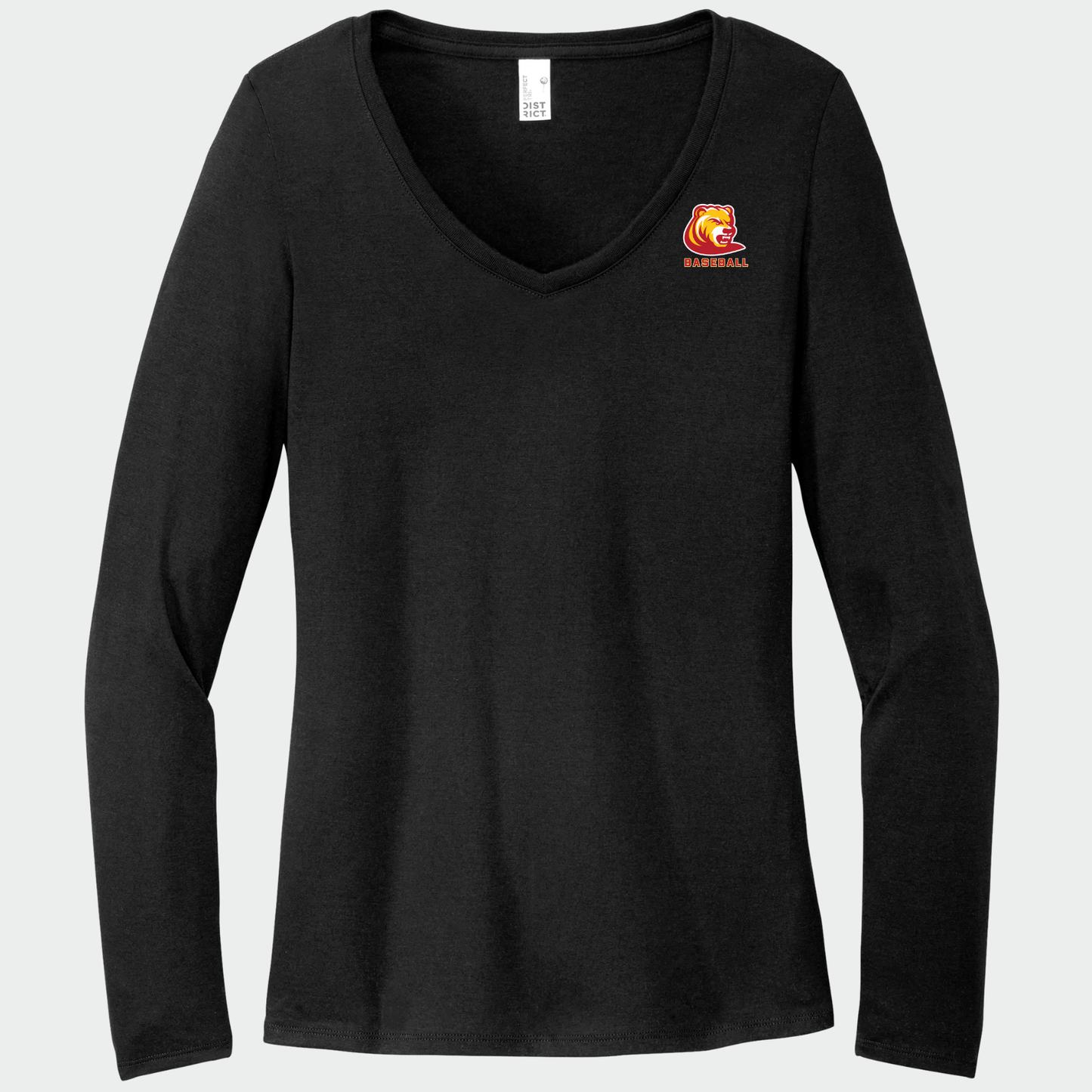 BRUINS: Women's Triblend V-Neck Long Sleeve T-Shirt