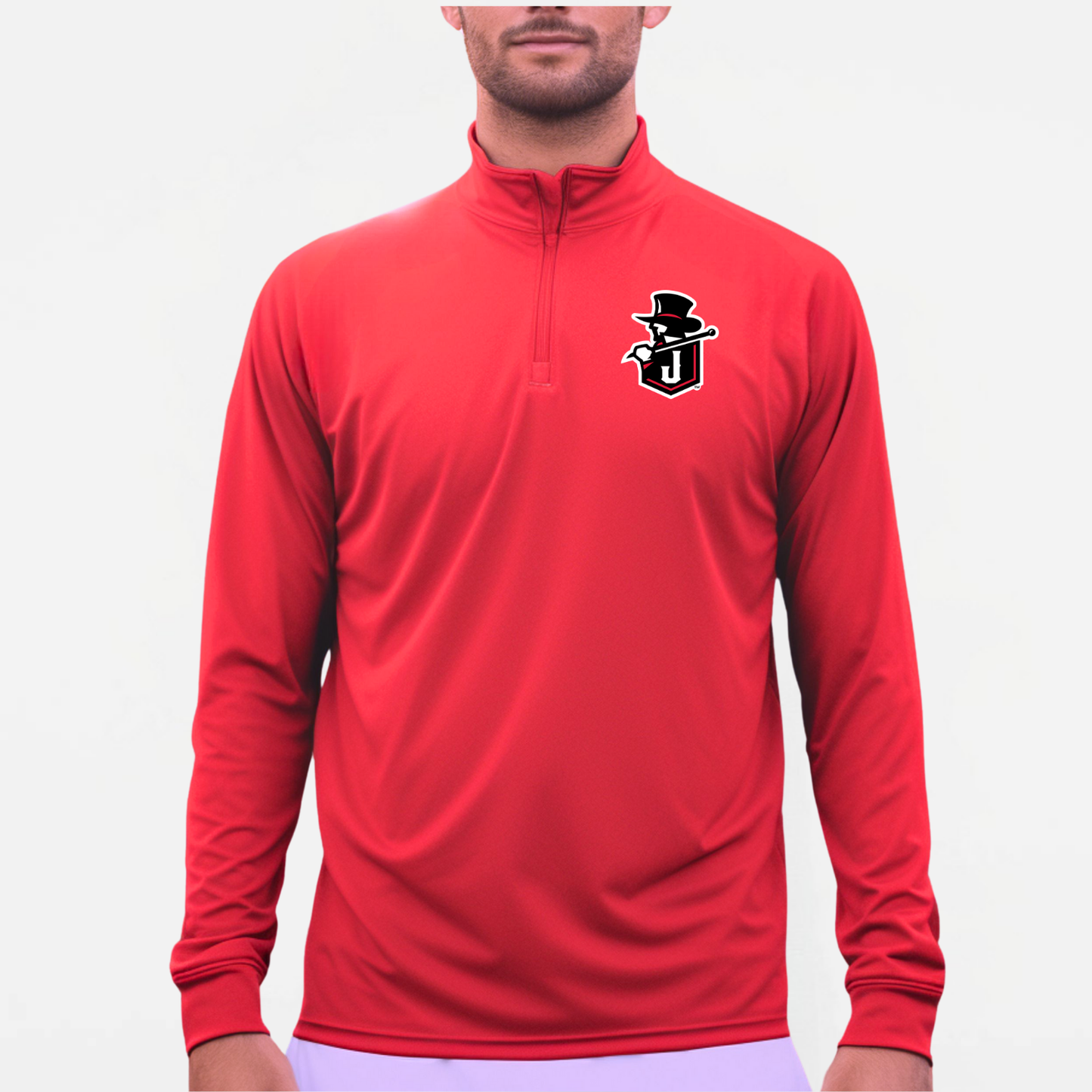 JTB: Johnnie Wicking Quarter Zip Long Sleeve Pullover