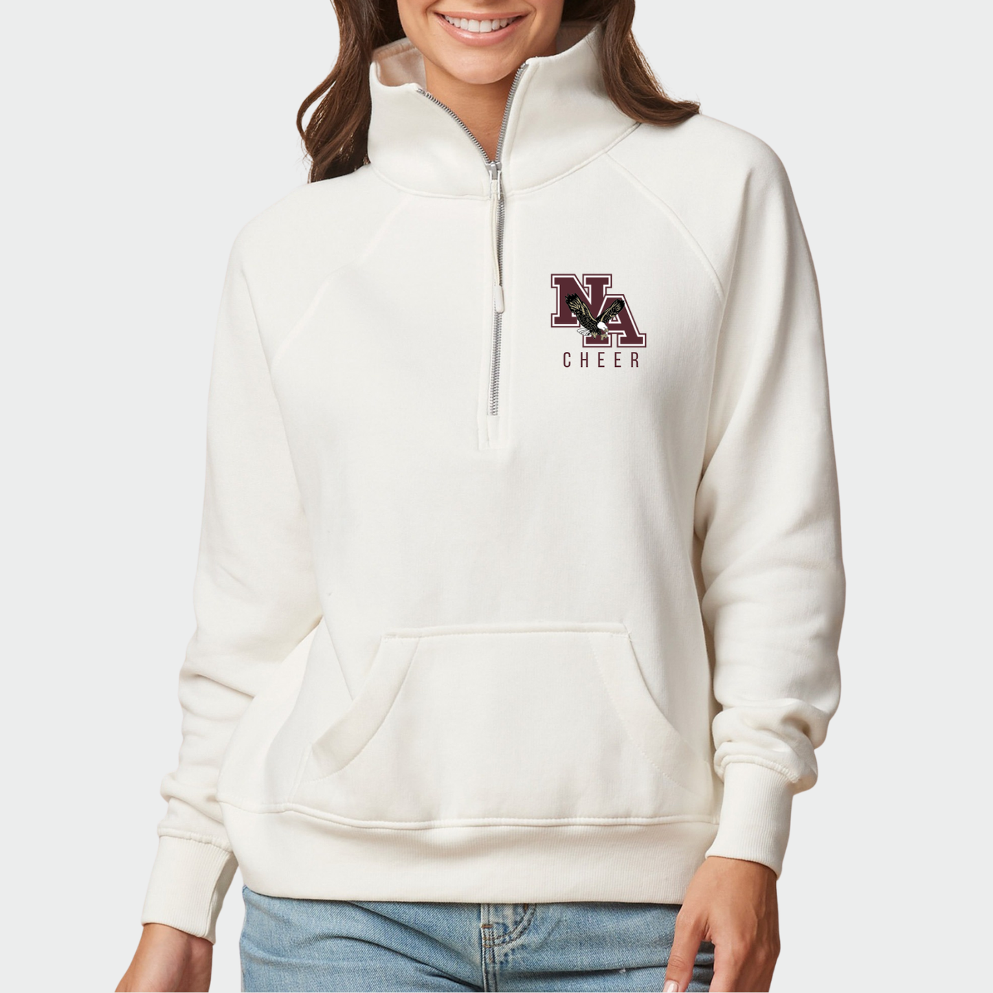 NAYCheer: Classic NA Boxy Half Zip Fleece