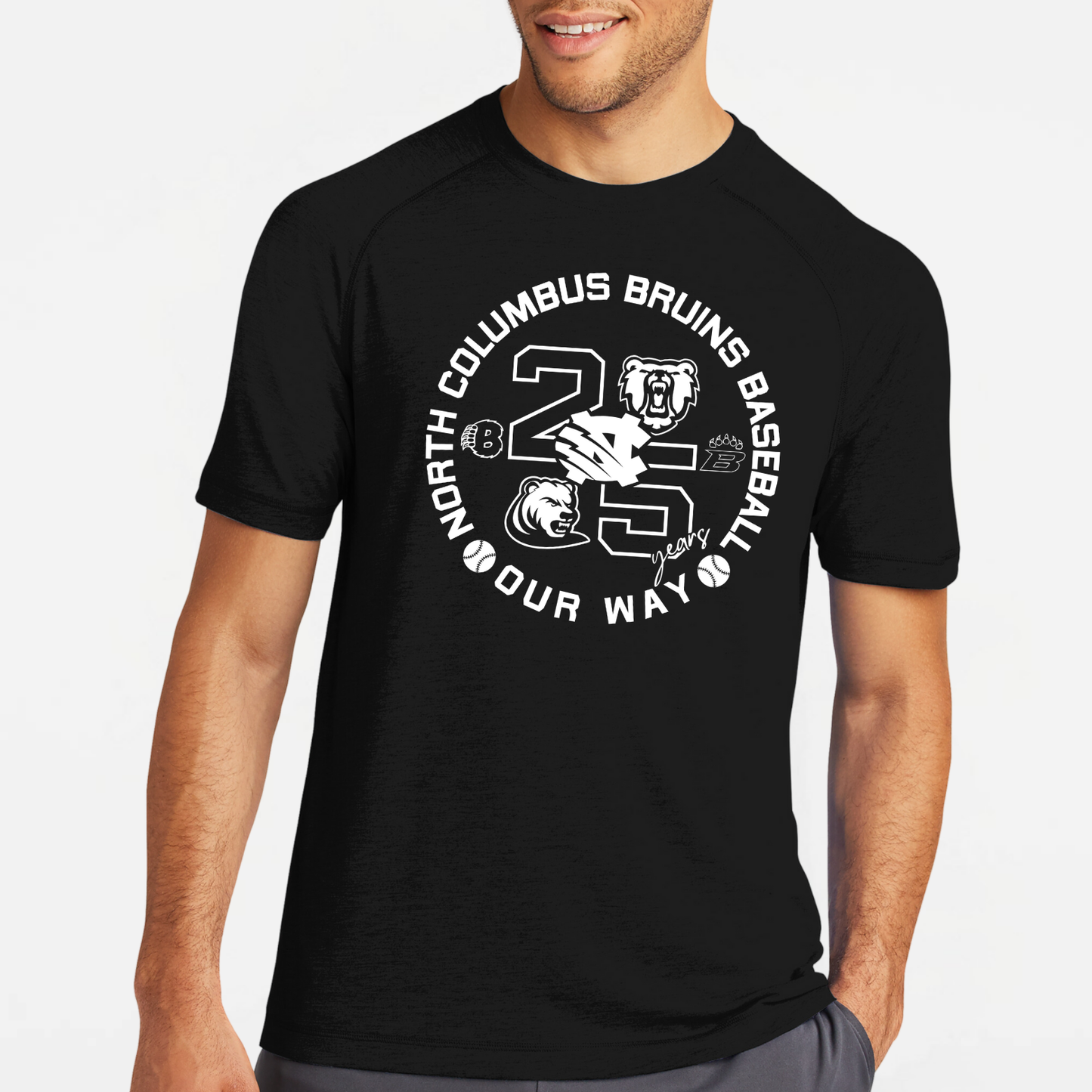 BRUINS: 25th Anniversary Raglan Triblend Tech T-Shirt
