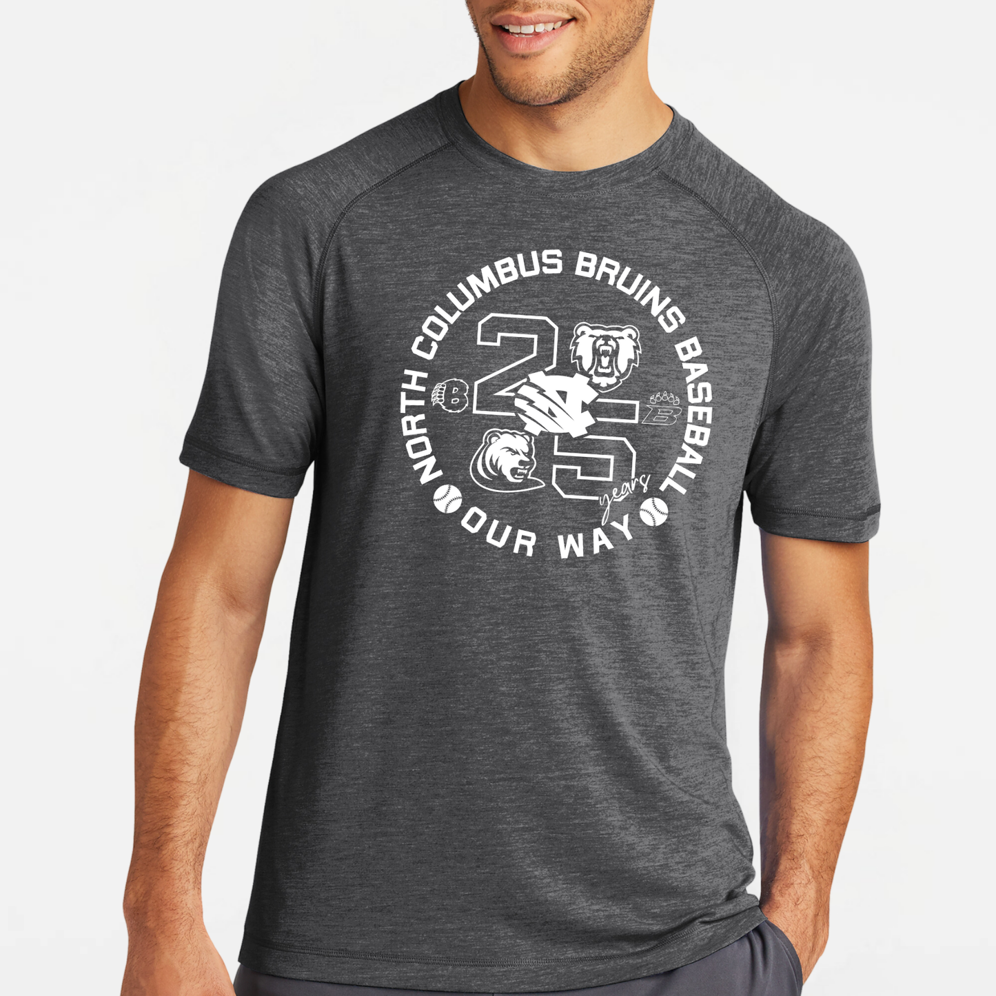 BRUINS: 25th Anniversary Raglan Triblend Tech T-Shirt