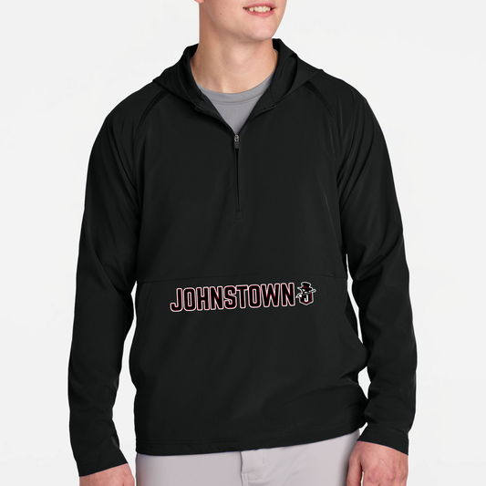 JYAA: Johnstown Johnnie Logo 1/2 Zip Hooded Jacket