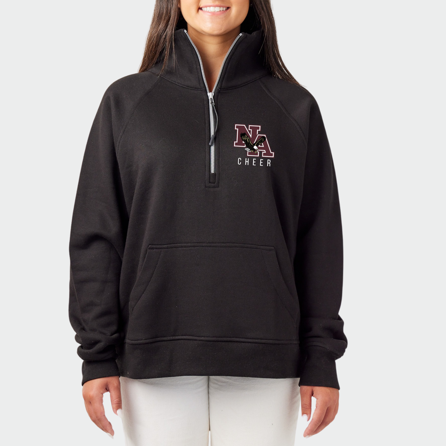 NAYCheer: Classic NA Boxy Half Zip Fleece