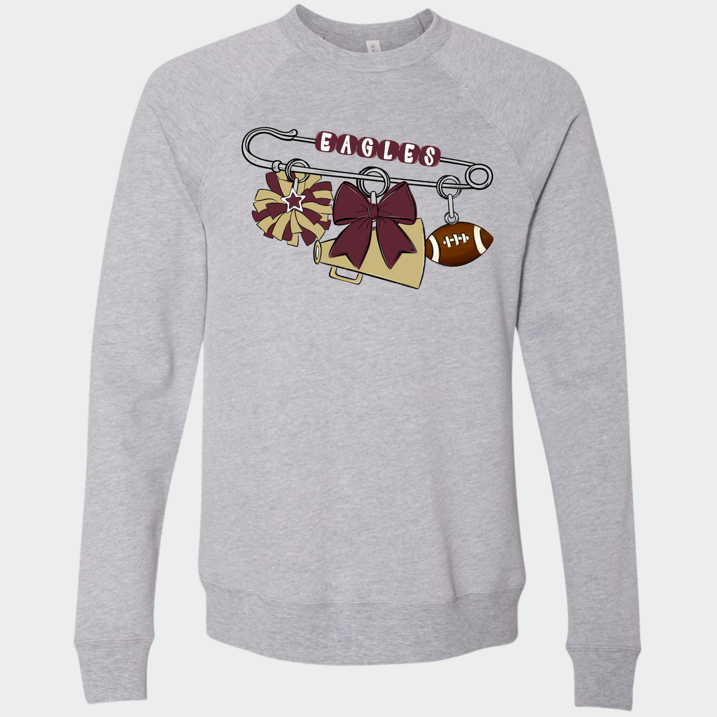 NAYCheer: Raglan Sponge Fleece Crew Sweatshirt