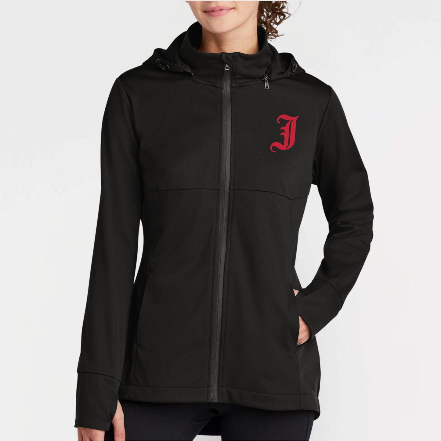 JTB: Old English J Women's Hooded Soft Shell Jacket