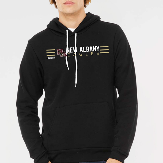 NAFOOTBALL: Sponge Fleece Hooded Sweatshirt