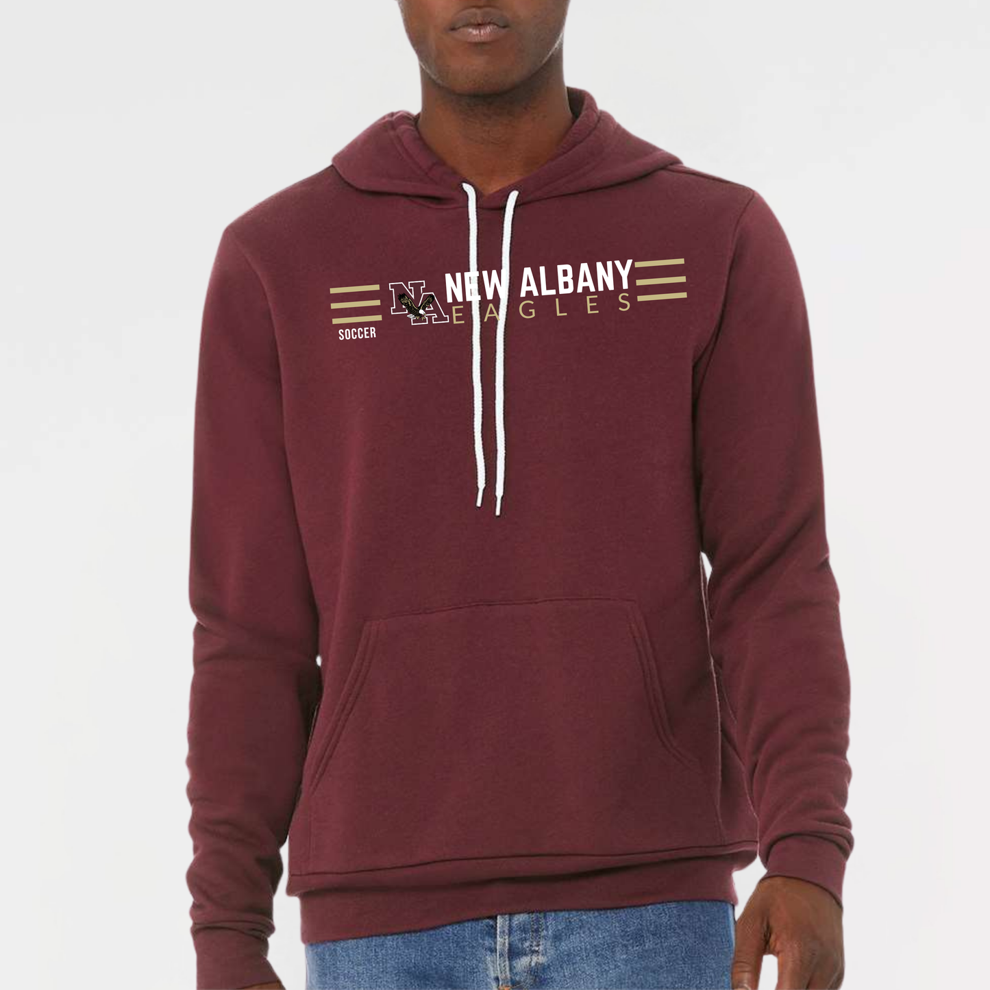 NAGS: New Albany Soccer, Sponge Fleece Hooded Sweatshirt