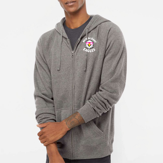 NA11UG: Party Eagle Full Zip Hooded Sweatshirt