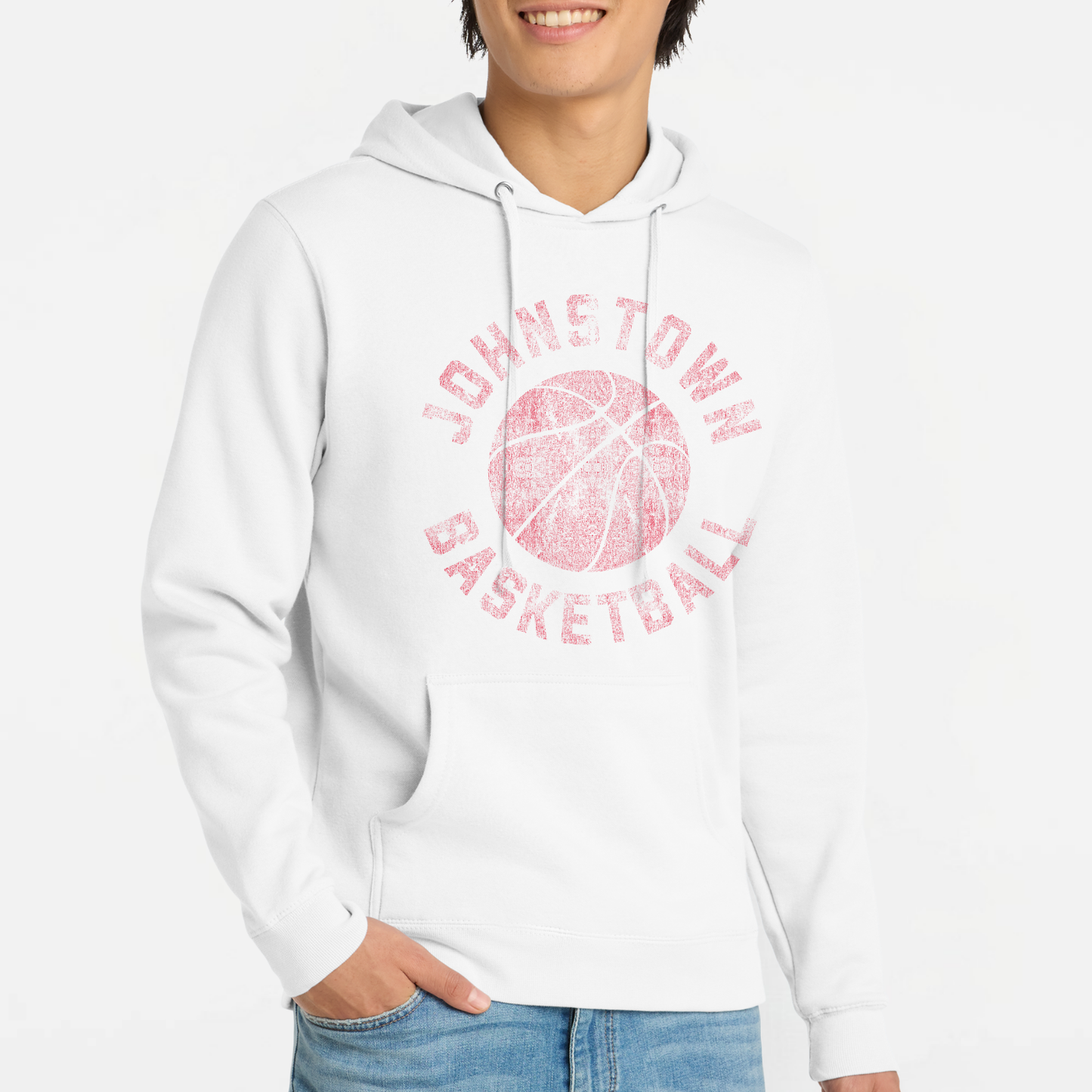 JYAA: Johnstown Basketball *distressed graphic* Hooded Sweatshirt