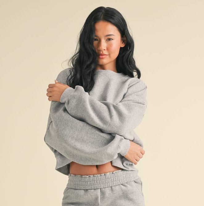 Cozy Fleece Oversized Crewneck Sweatshirt