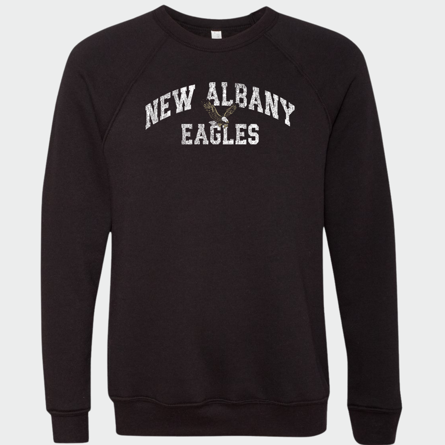 NAPTO: New Albany Eagles *Distressed Print* Sponge Fleece Sweatshirt