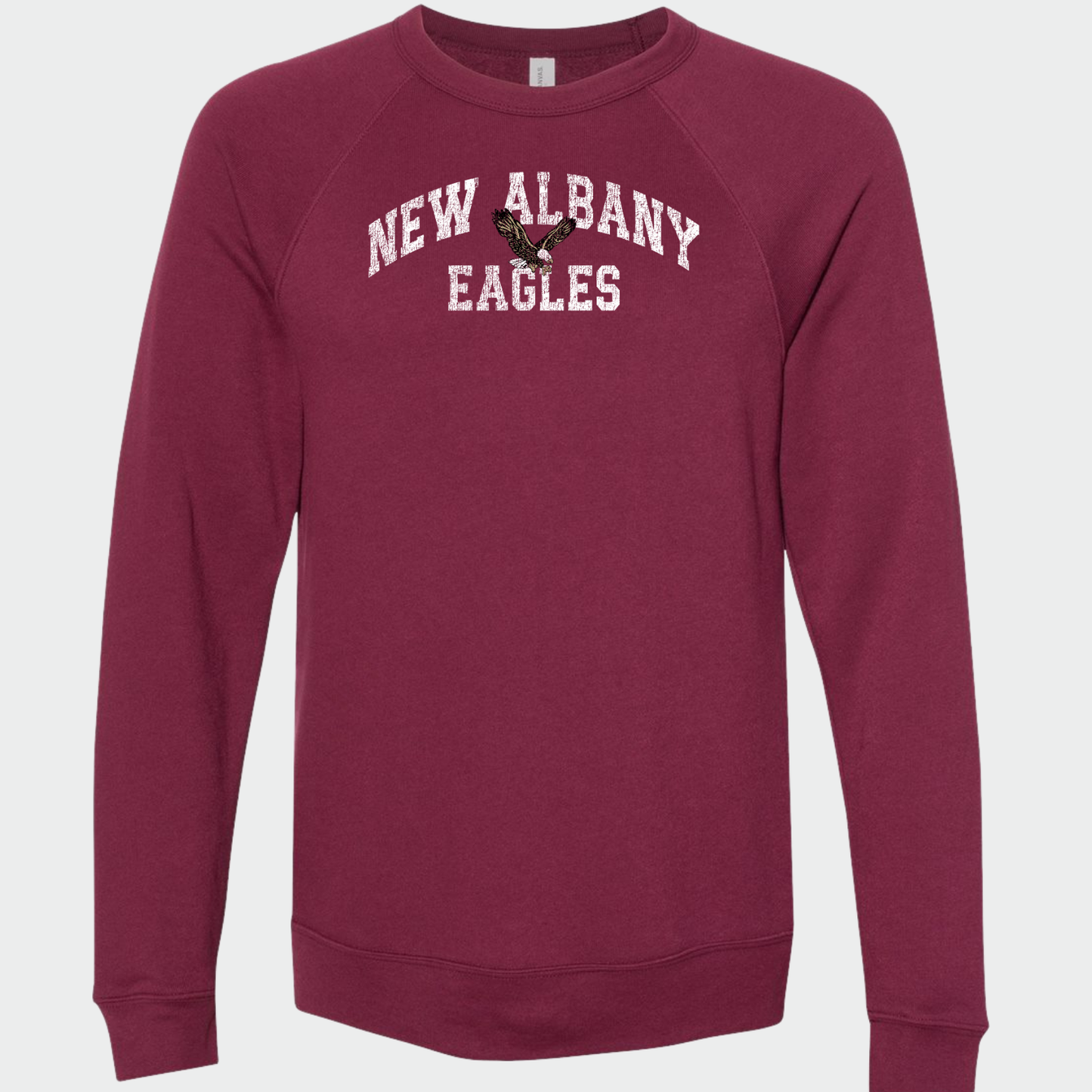 NAPTO: New Albany Eagles *Distressed Print* Sponge Fleece Sweatshirt